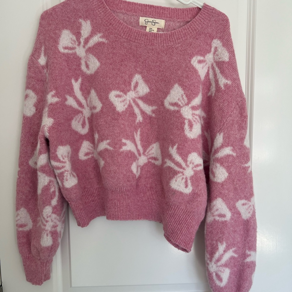 Pink Bow Sweater